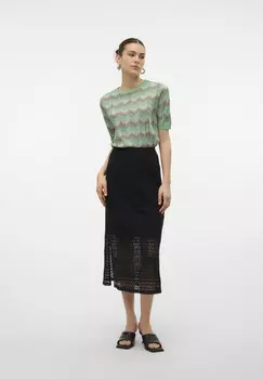 Юбка А-силуэта VMHONEY SKIRT Vero Moda, черный