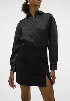 Юбка А-силуэта VMLULA HOHE TAILLE Vero Moda, черный