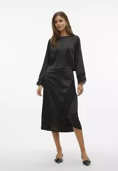 Юбка А-силуэта VMMERLE Vero Moda, черный