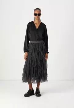 Юбка А-силуэта VMRILEY SKIRT Vero Moda, серый
