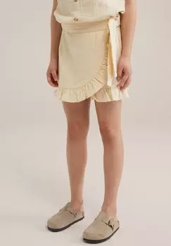 Юбка А-силуэта WE Fashion, бежевый