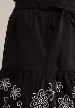 Юбка А-силуэта WE Fashion, черный