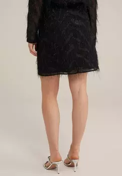 Юбка А-силуэта WE Fashion, черный