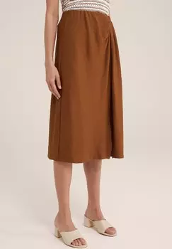 Юбка А-силуэта WE Fashion, цвет brown