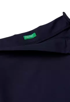 Юбка А-силуэта WITH PLEATS United Colors of Benetton, синий