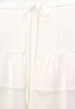 Юбка А-силуэта WITH RUFFLES PULL&BEAR, белый