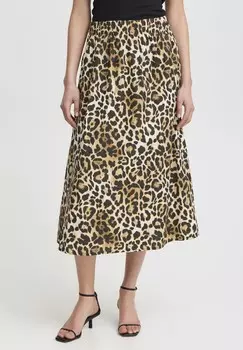 Юбка А-силуэта XTAIANA ICHI, коричневый