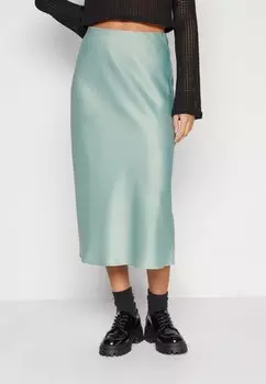 Юбка А-силуэта YASPELLA MIDI SKIRT, цвет green milieu