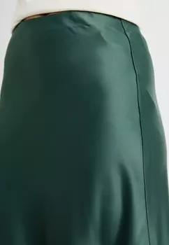 Юбка А-силуэта YASPELLA MIDI SKIRT YAS, темно-зеленый