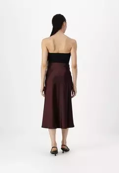 Юбка А-силуэта YASPELLA MIDI SKIRT YAS, Бордо
