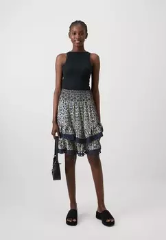 Юбка А-силуэта YASWALLY SKIRT YAS, бежевый