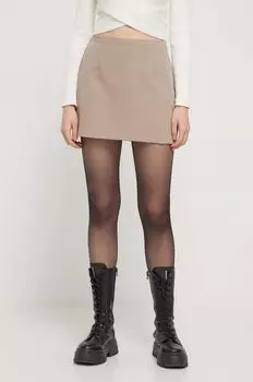 Юбка Abercrombie & Fitch, бежевый
