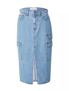 Юбка Abercrombie & Fitch, светло-синий