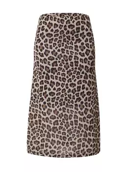 Юбка ABOUT YOU Delia, цвет Brown/Mixed colors