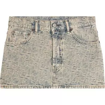 Юбка Acne Studios, серо-голубой