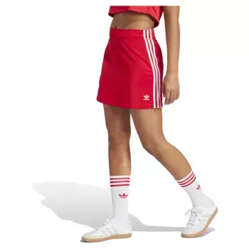 Юбка adidas Originals Adicolor 3 Stripes Mini skirt, красный