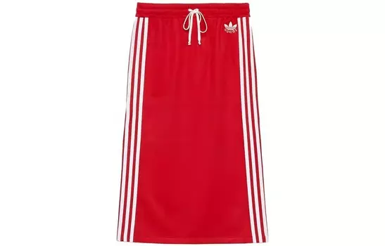 Юбка Adidas Originals X Gucci длинная, красный