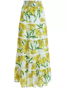 Юбка Aisha с английской вышивкой alice + olivia, желтый