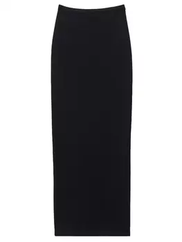 Юбка Alexander Wang Logo maxi, черный