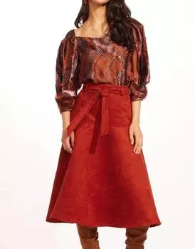 Юбка Аллас в Брикленде EVA FRANCO, цвет brickland