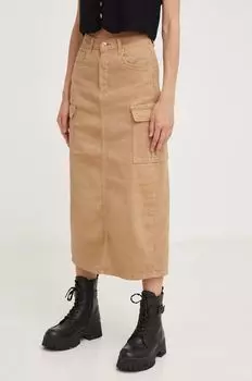 Юбка Answear Lab, бежевый