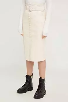 Юбка Answear Lab, бежевый