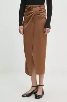 Юбка Answear Lab, бежевый