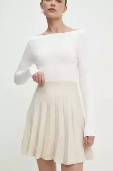 Юбка Answear Lab, бежевый