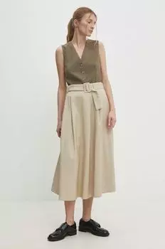 Юбка Answear Lab, бежевый
