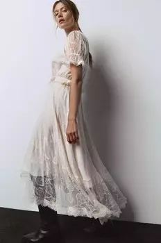 Юбка Answear Lab, бежевый