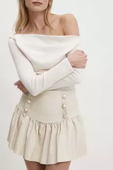 Юбка Answear Lab, бежевый