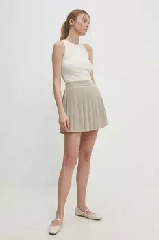 Юбка Answear Lab, бежевый
