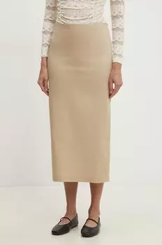 Юбка Answear Lab, бежевый