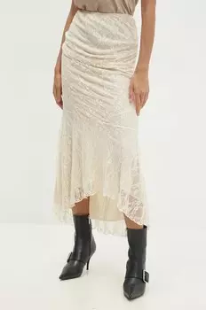 Юбка Answear Lab, бежевый