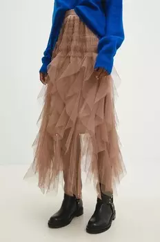 Юбка Answear Lab, бежевый