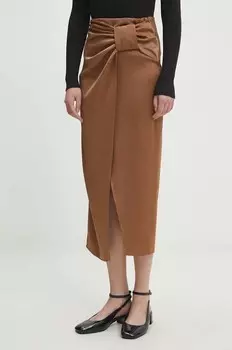 Юбка Answear Lab, бежевый
