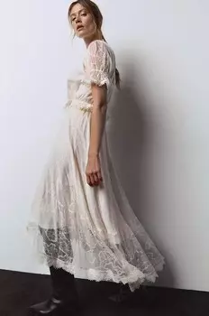 Юбка Answear Lab, бежевый