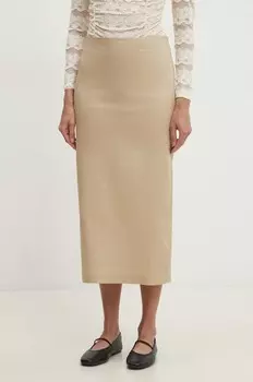 Юбка Answear Lab, бежевый