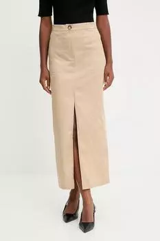 Юбка Answear.Lab, бежевый