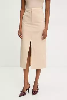 Юбка Answear.Lab, бежевый