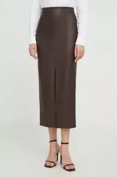 Юбка Answear Lab, коричневый