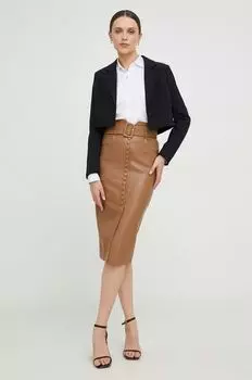 Юбка Answear Lab, коричневый