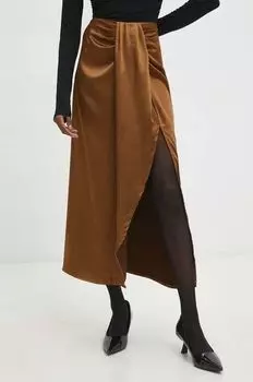 Юбка Answear Lab, коричневый