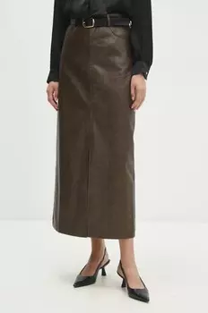 Юбка Answear Lab, коричневый