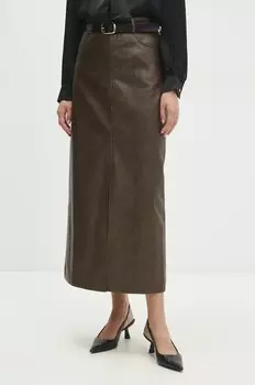 Юбка Answear Lab, коричневый