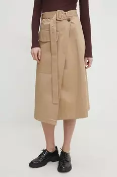 Юбка Answear Lab, коричневый