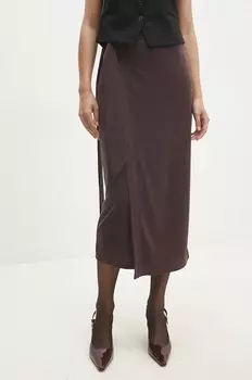 Юбка Answear Lab, коричневый