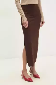 Юбка Answear Lab, коричневый