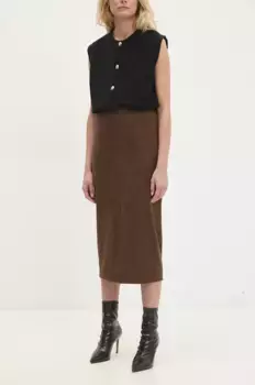 Юбка Answear Lab, коричневый