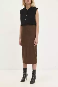 Юбка Answear.Lab, коричневый